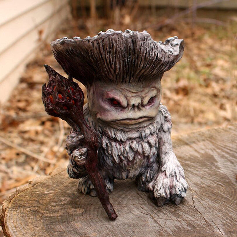 Mushroom Elf Shaman Sorcerer Troll Resin Crafts