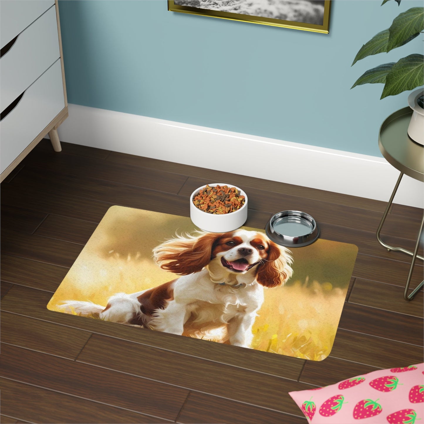 Tapis antidérapant pour animaux de compagnie – Tapis d'alimentation étanche pour chiens