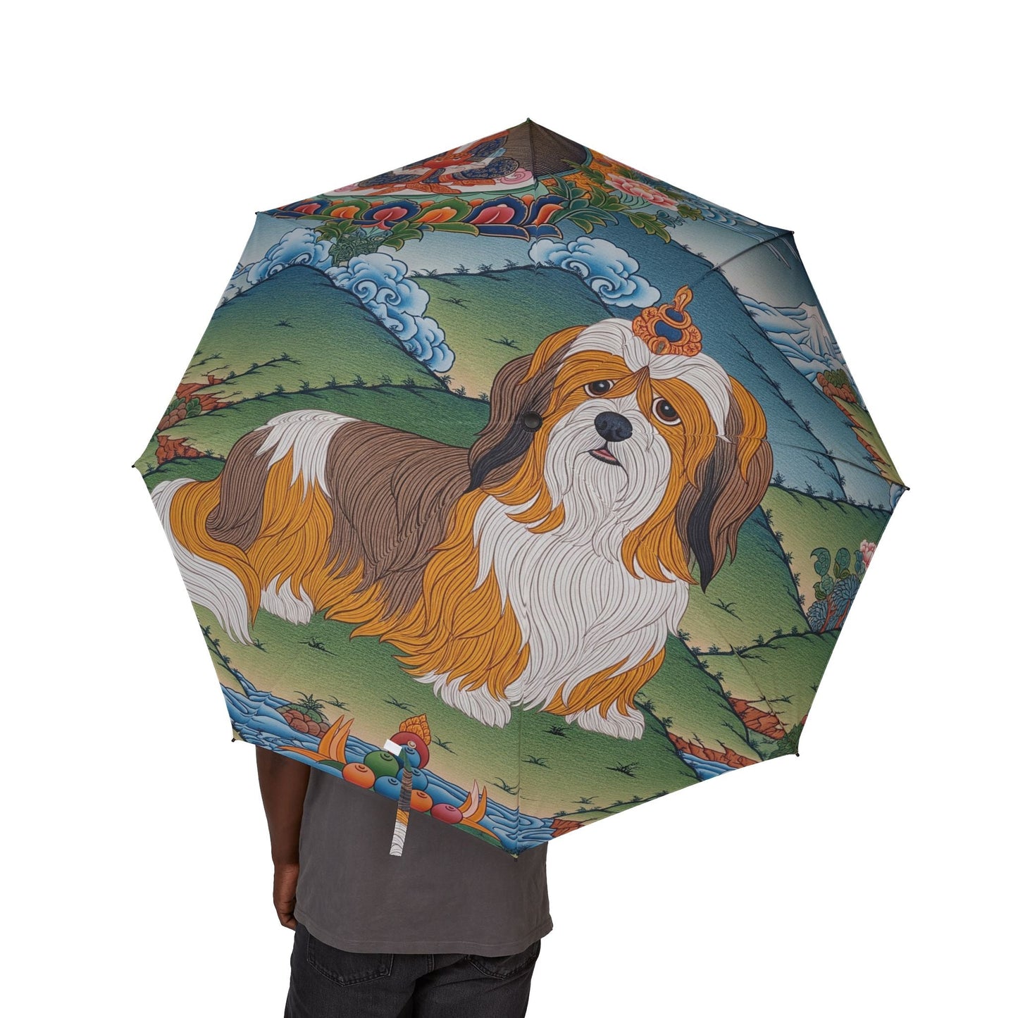 48" Semi-Automatic Umbrella – Windproof Large Travel Rain Umbrella
