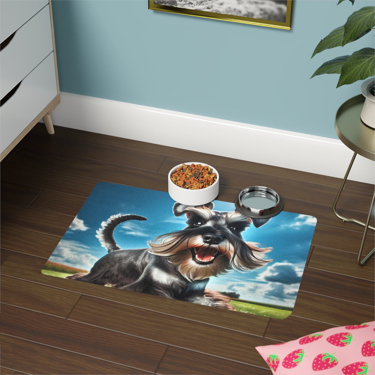 Tapis antidérapant pour animaux de compagnie – Tapis d'alimentation étanche pour chiens