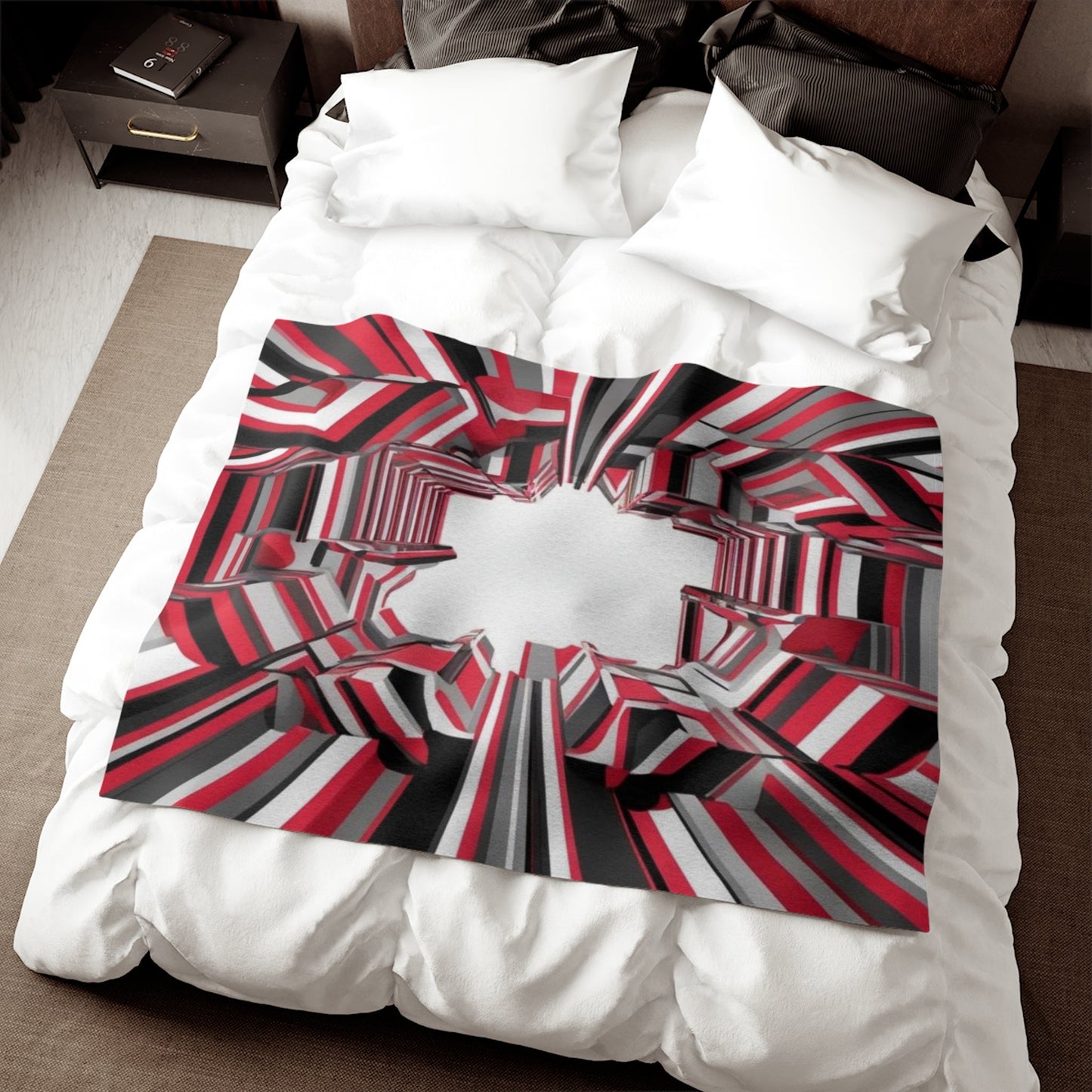 Sweatshirt Blanket – Plush Fleece Throw, 2 Size Options