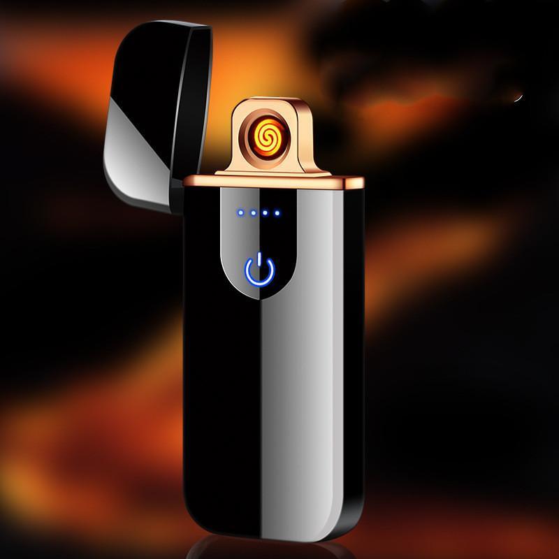 Modern Touch Electric lighter Plasma Lighters Dual arc Lighter USB lighters Flameless Rechargeable Lighter Windproof Lighter Electric lighters for Men Gift Gadgets Accessories