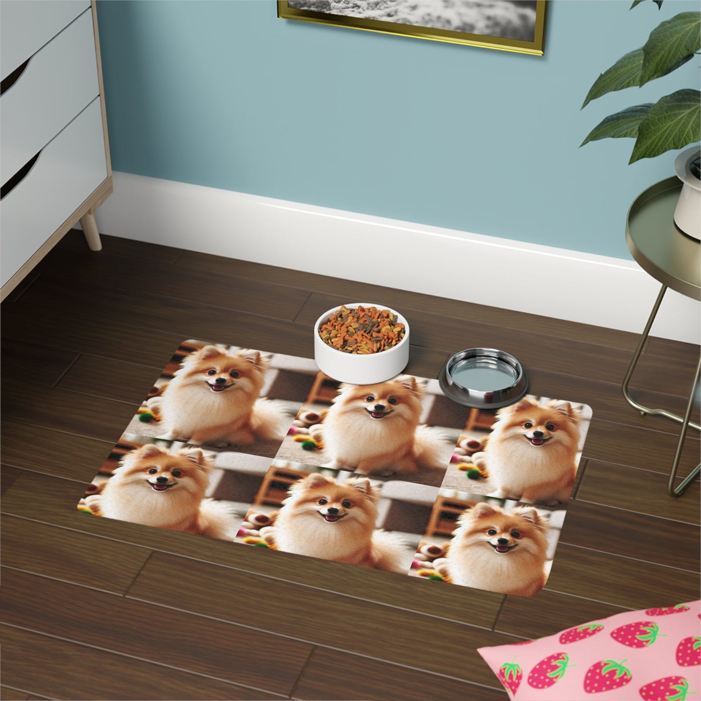 Tapis antidérapant pour animaux de compagnie – Tapis d'alimentation étanche pour chiens