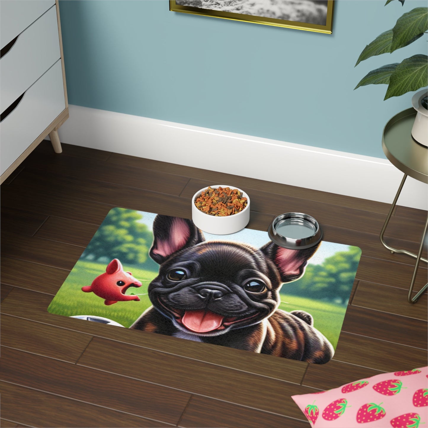 Tapis antidérapant pour animaux de compagnie – Tapis d'alimentation étanche pour chiens