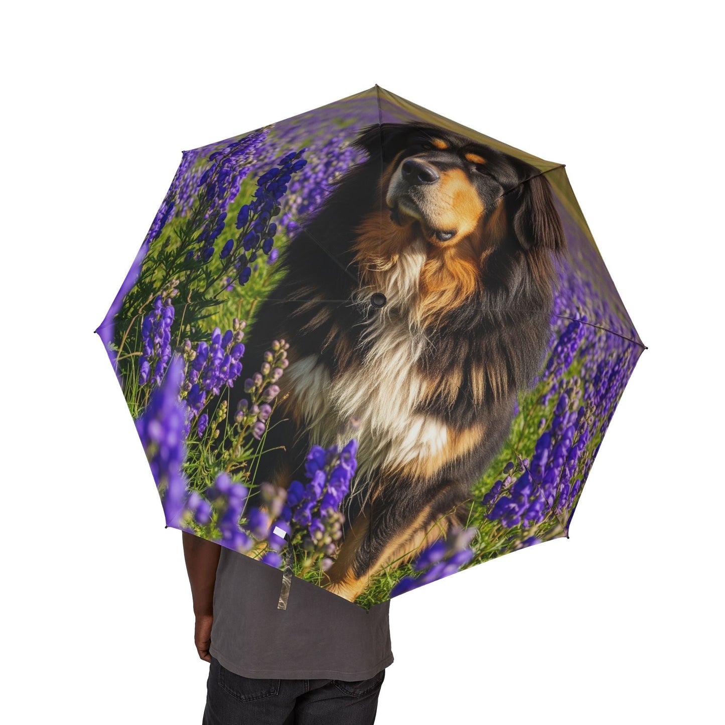 48" Semi-Automatic Umbrella – Windproof Large Travel Rain Umbrella