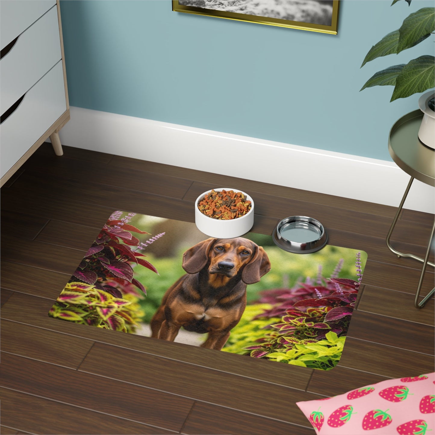 Tapis antidérapant pour animaux de compagnie – Tapis d'alimentation étanche pour chiens