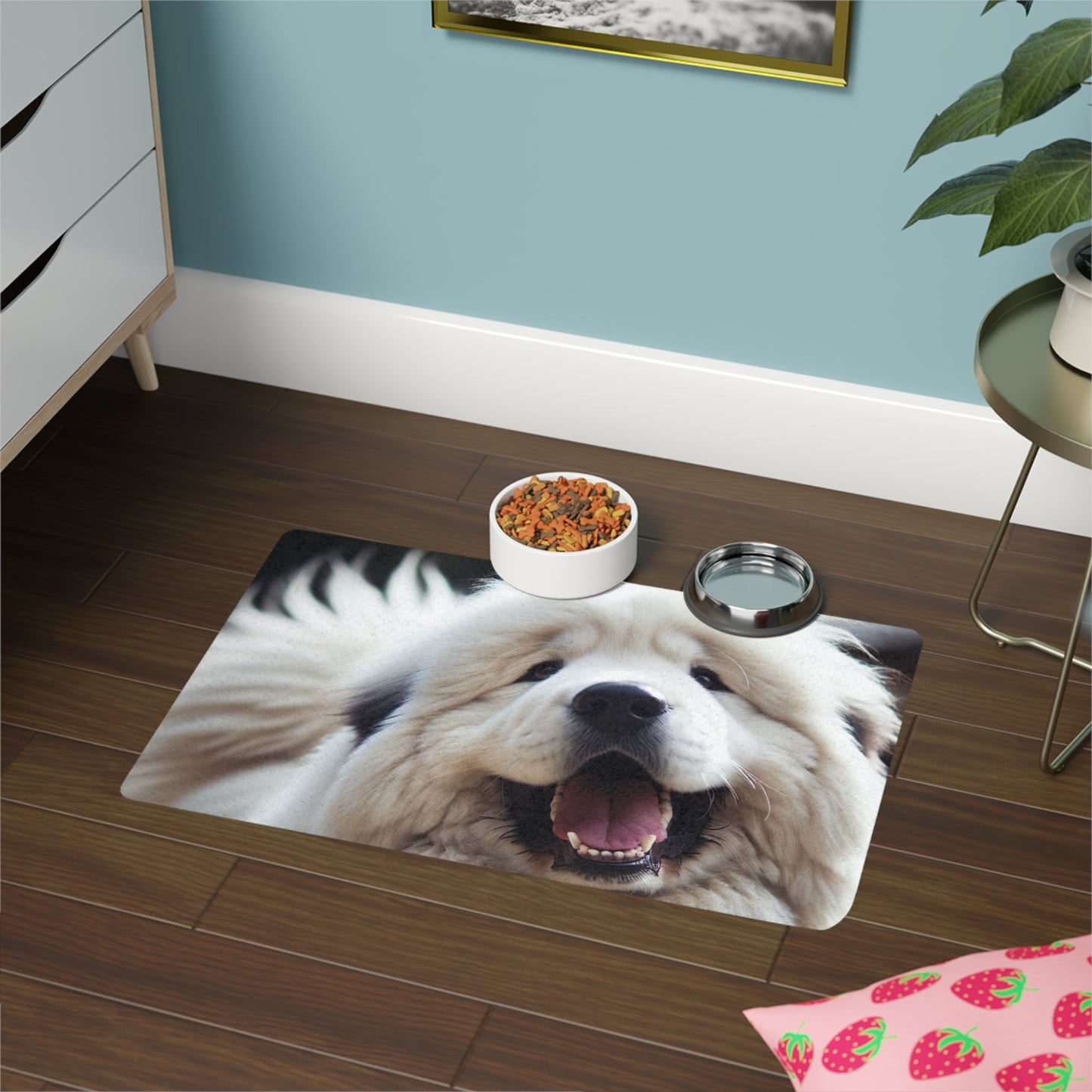 Tapis antidérapant pour animaux de compagnie – Tapis d'alimentation étanche pour chiens