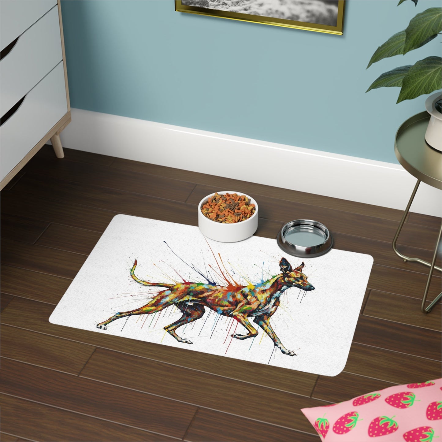 Tapis antidérapant pour animaux de compagnie – Tapis d'alimentation étanche pour chiens