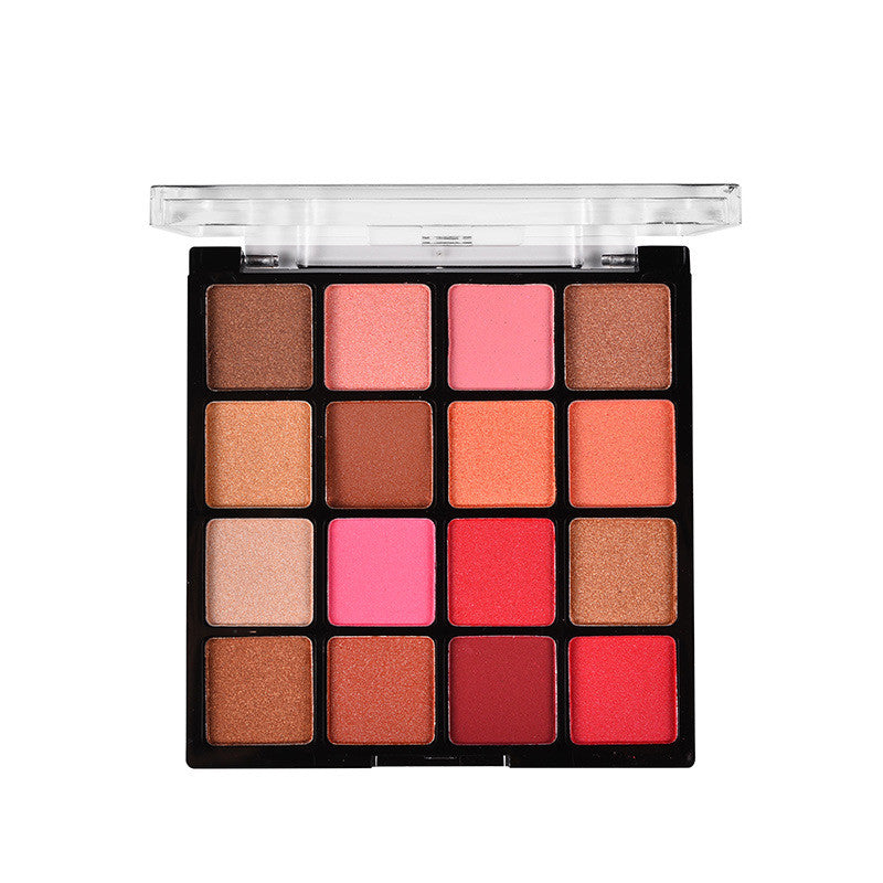 16 colors pearlescent eyeshadow palette