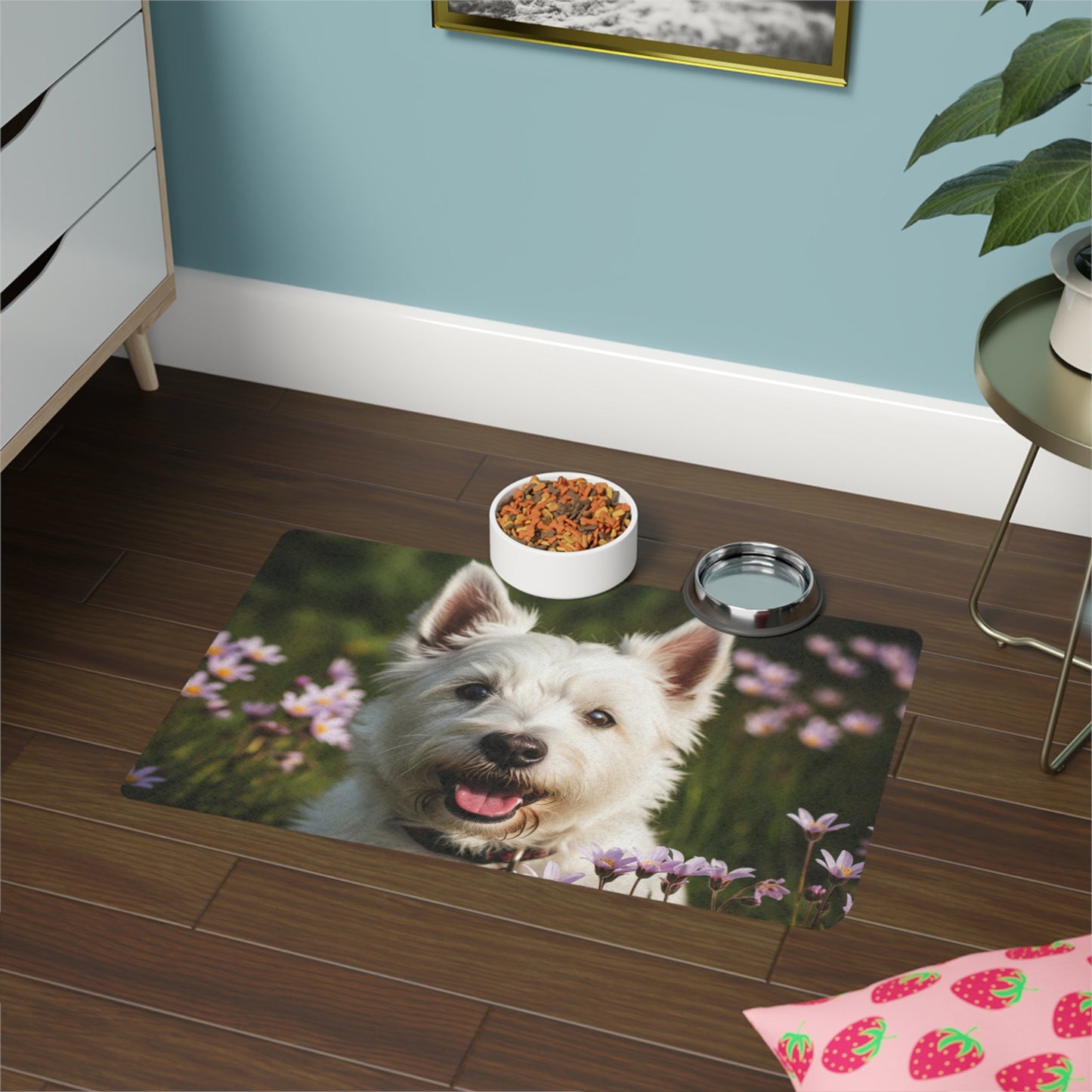 Tapis antidérapant pour animaux de compagnie – Tapis d'alimentation étanche pour chiens