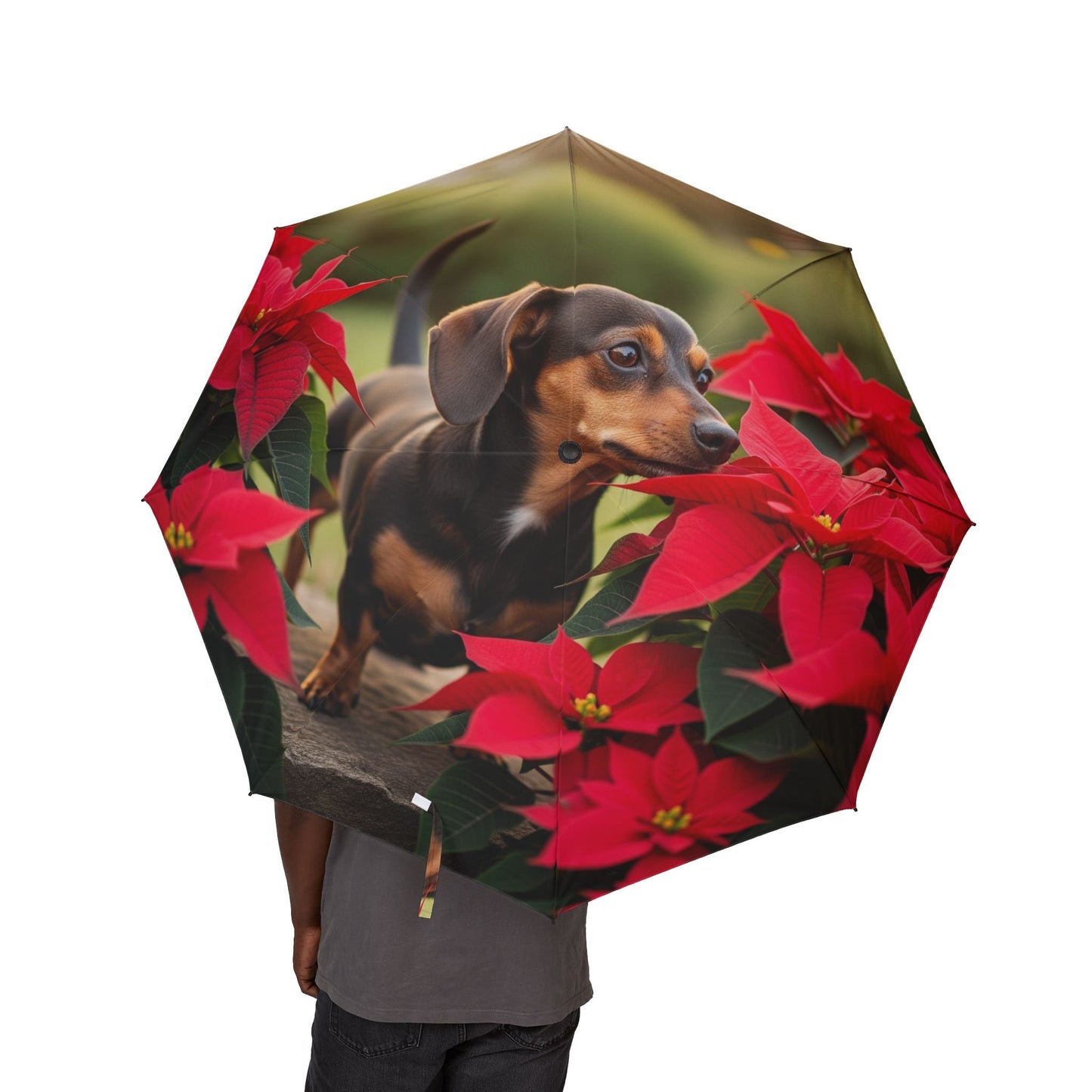 48" Semi-Automatic Umbrella – Windproof Large Travel Rain Umbrella