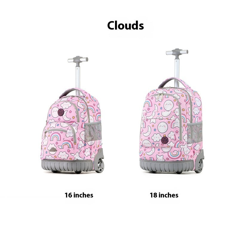 Children's Trolley Schoolbag Student Korean Style Backpack