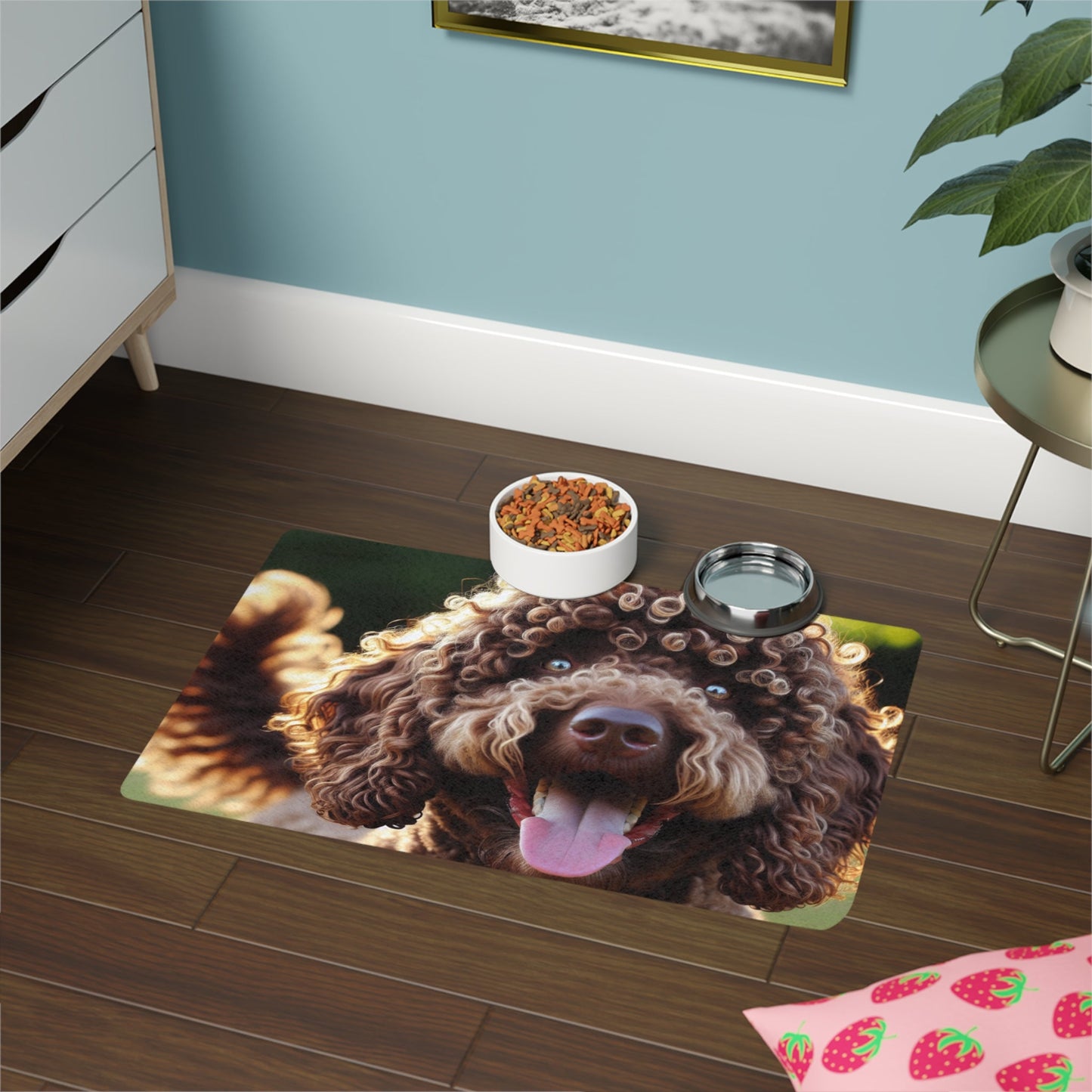 Tapis d'alimentation antidérapant pour animaux de compagnie – Tapis étanche pour chiens