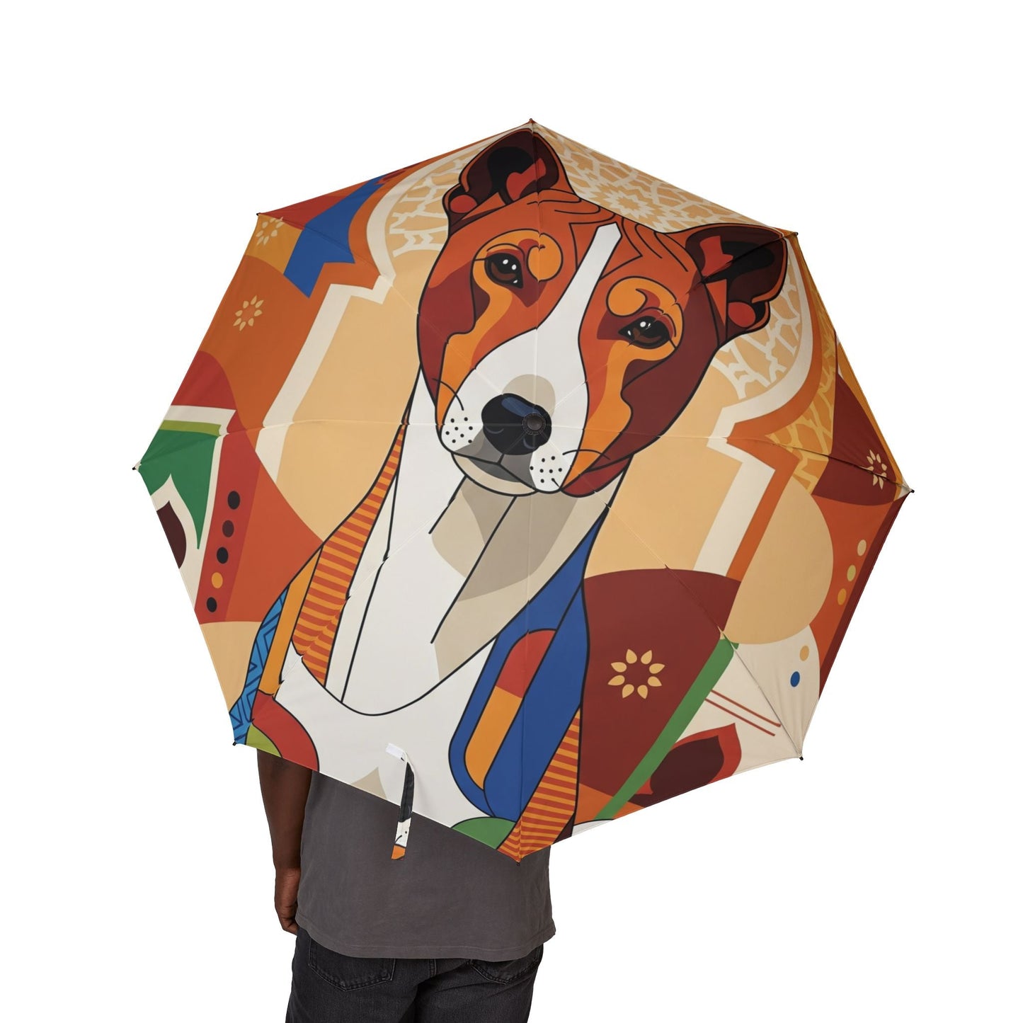48" Semi-Automatic Umbrella – Windproof Large Travel Rain Umbrella