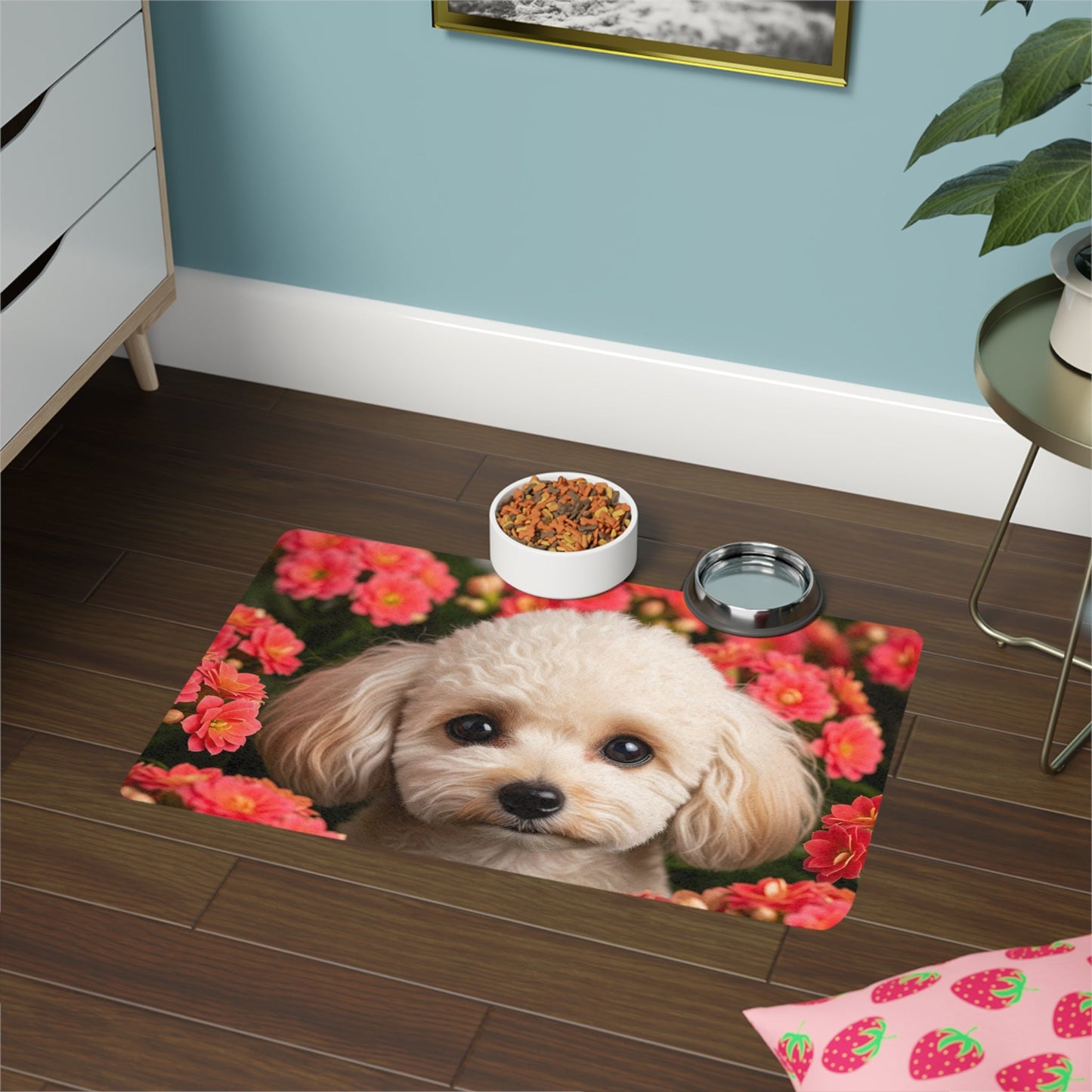 Tapis antidérapant pour animaux de compagnie – Tapis d'alimentation étanche pour chiens