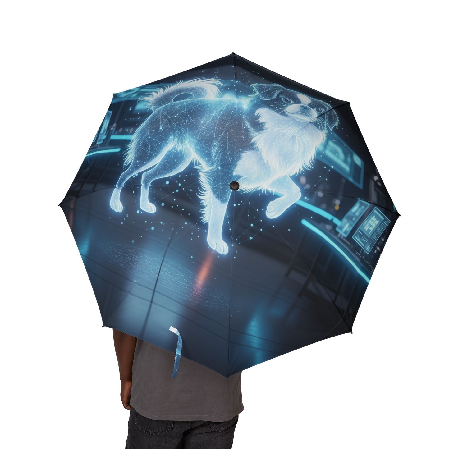 48" Semi-Automatic Umbrella – Windproof Large Travel Rain Umbrella
