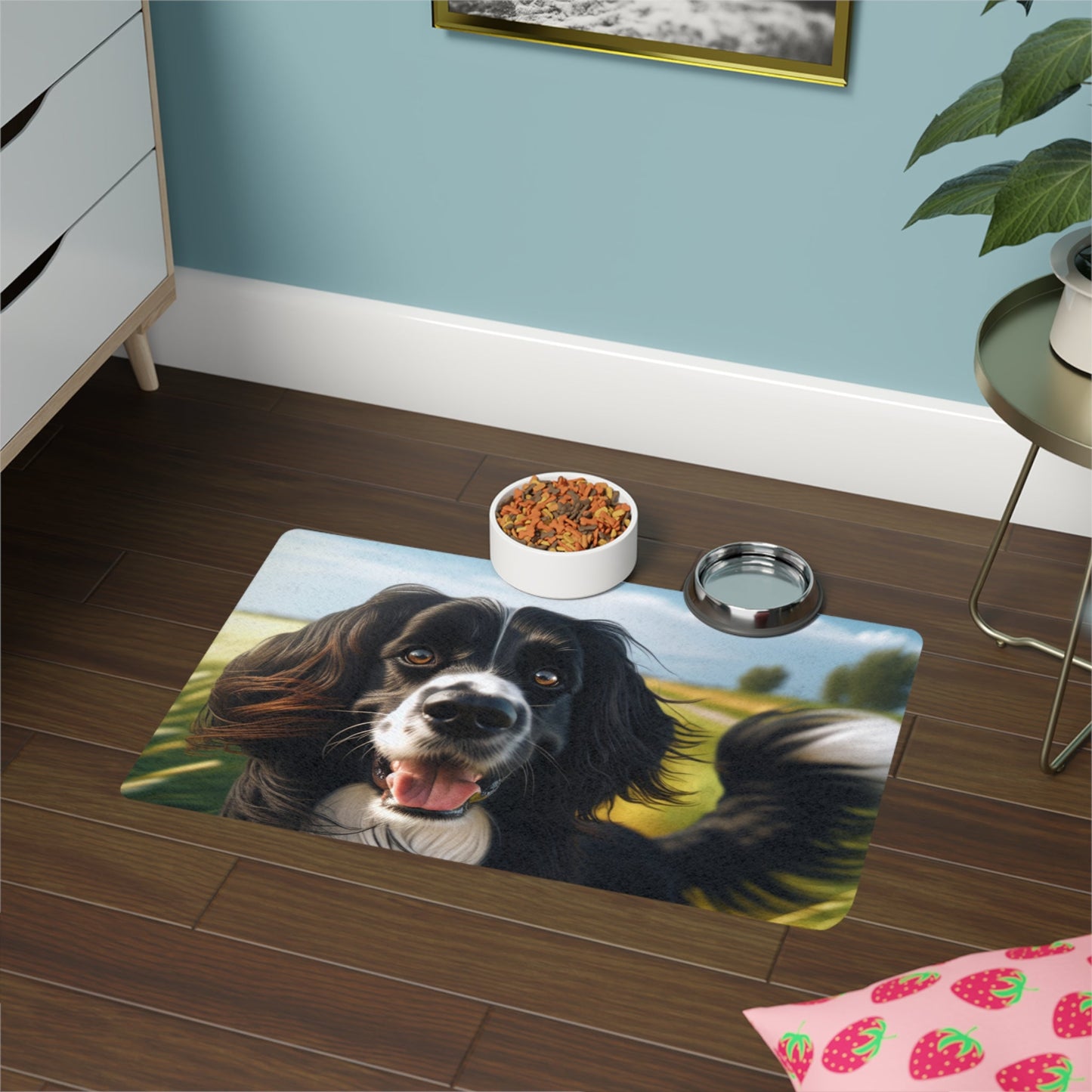 Tapis antidérapant pour animaux de compagnie – Tapis d'alimentation étanche pour chiens
