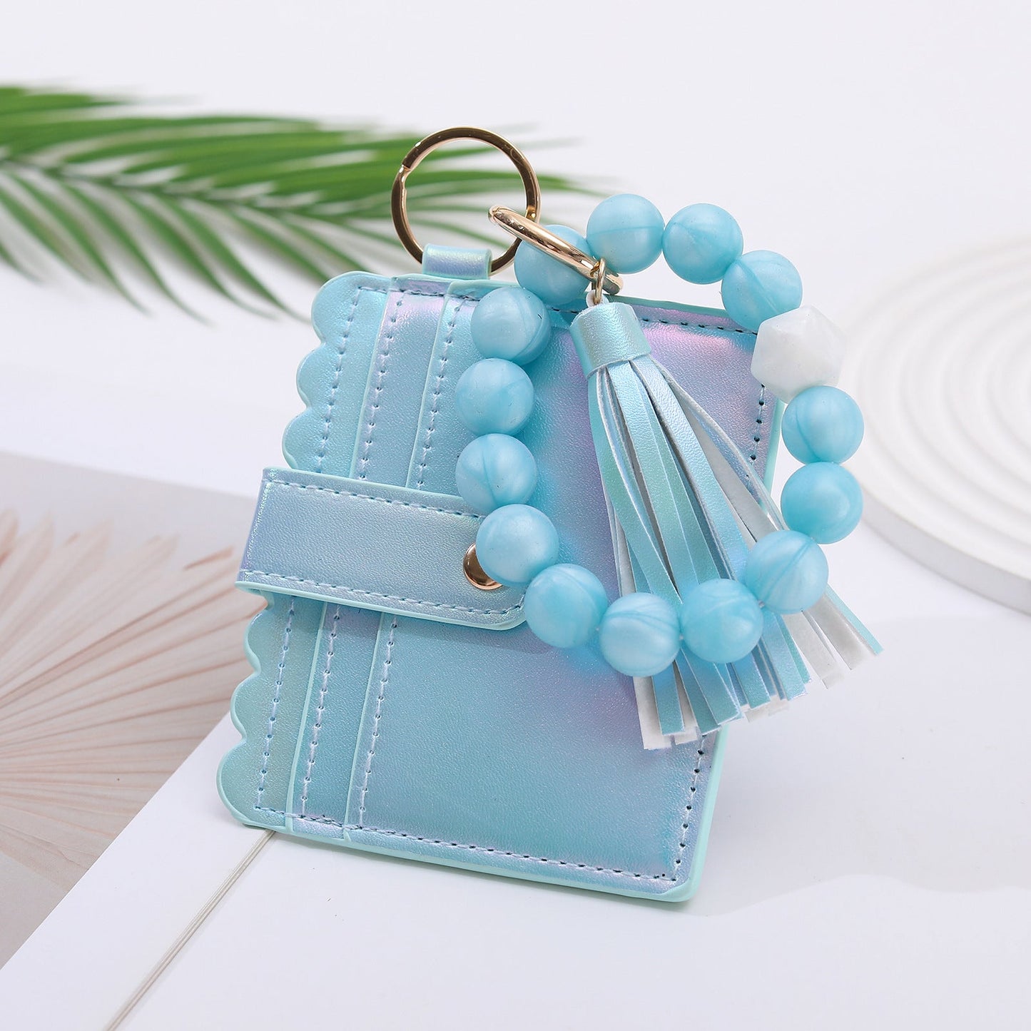 European And American Colorful Laser Gradient Card Holder