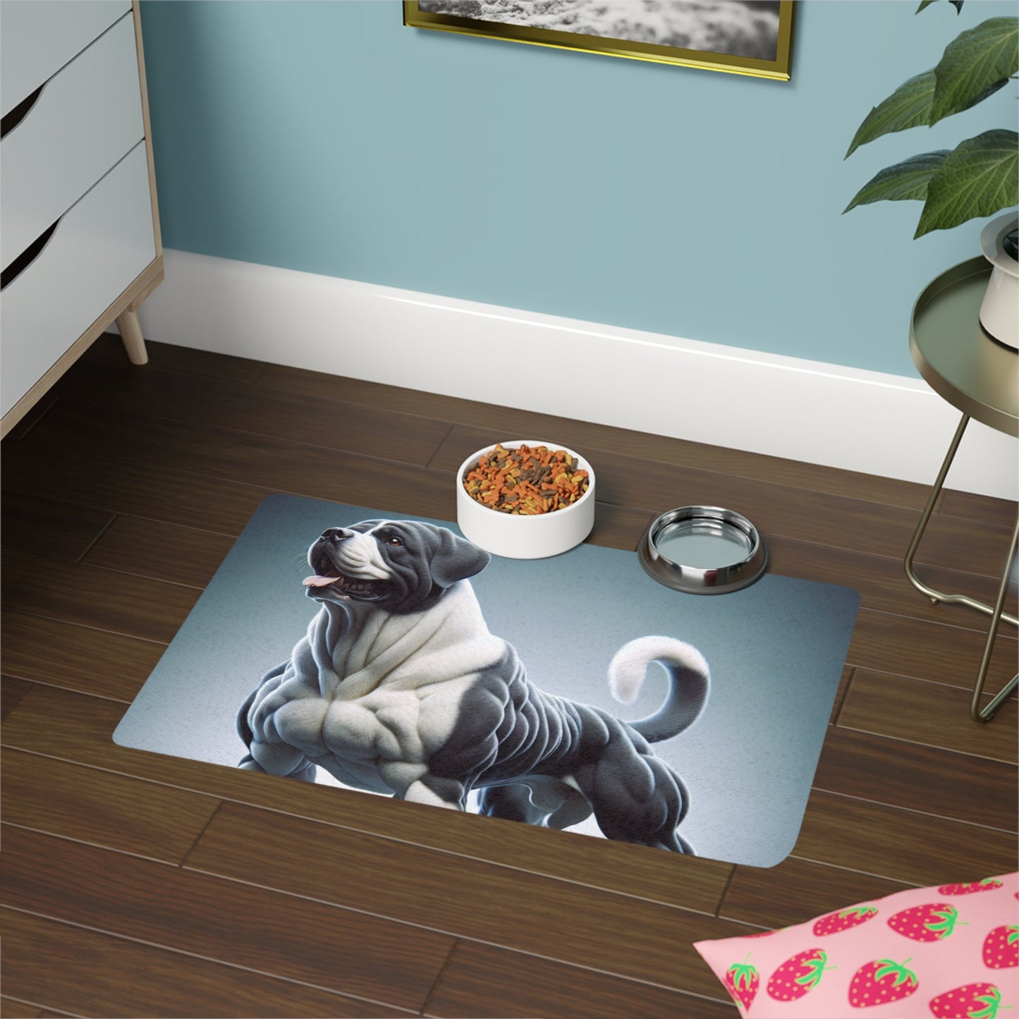 Tapis antidérapant pour animaux de compagnie – Tapis d'alimentation étanche pour chiens