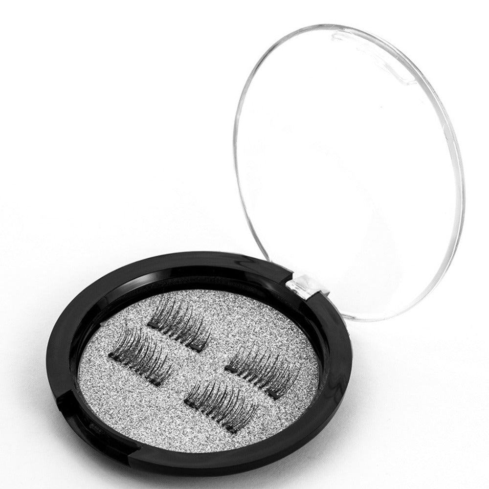 Compatible with Apple, False Eyelashes 6D Magnetic Eye Lashes Double Magnet Fake EyeLashes Hand Made Strip Lashes cilios posticos