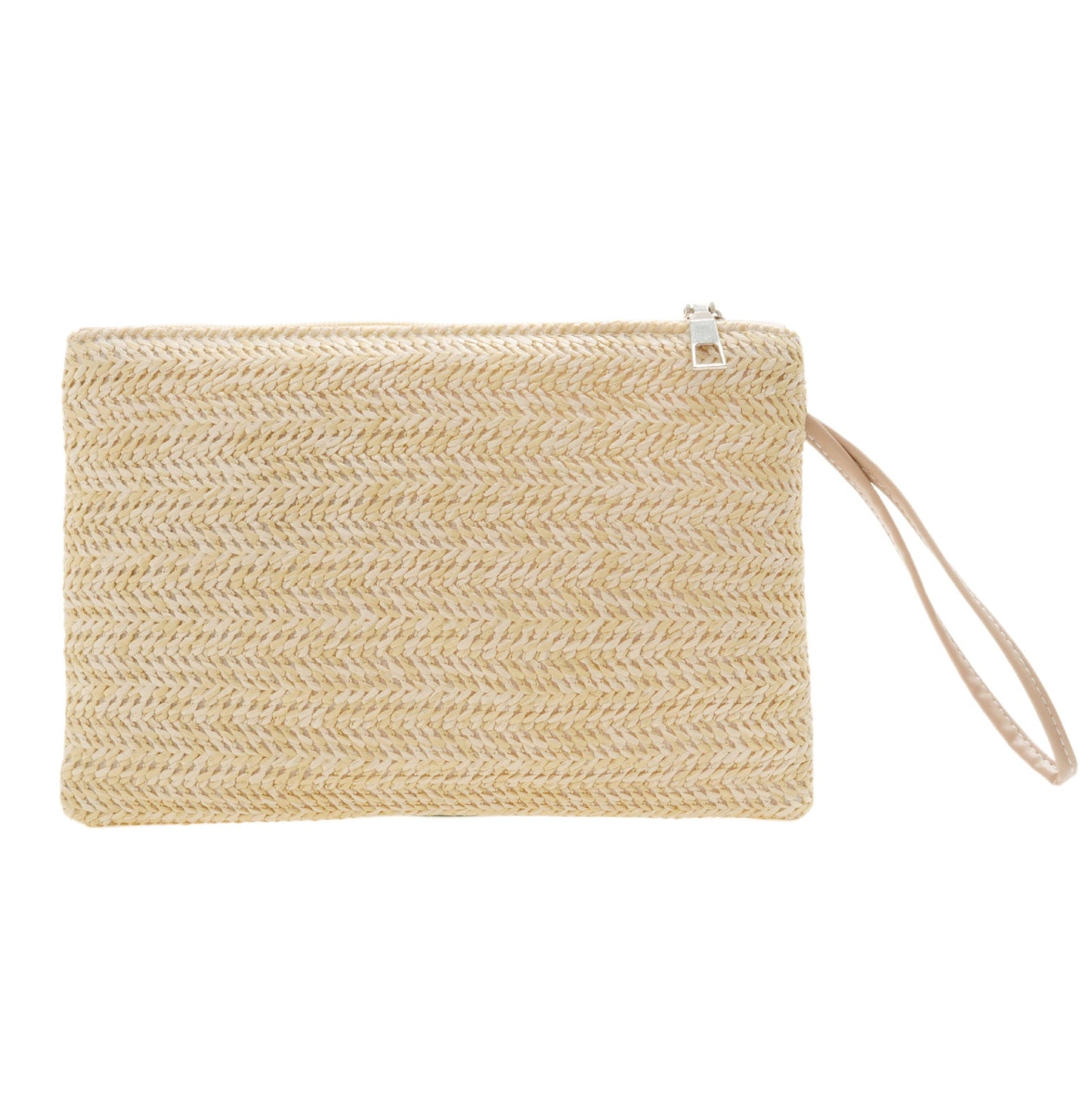 Women's Wheat Straw Mobile Phone Change Clutch Bag