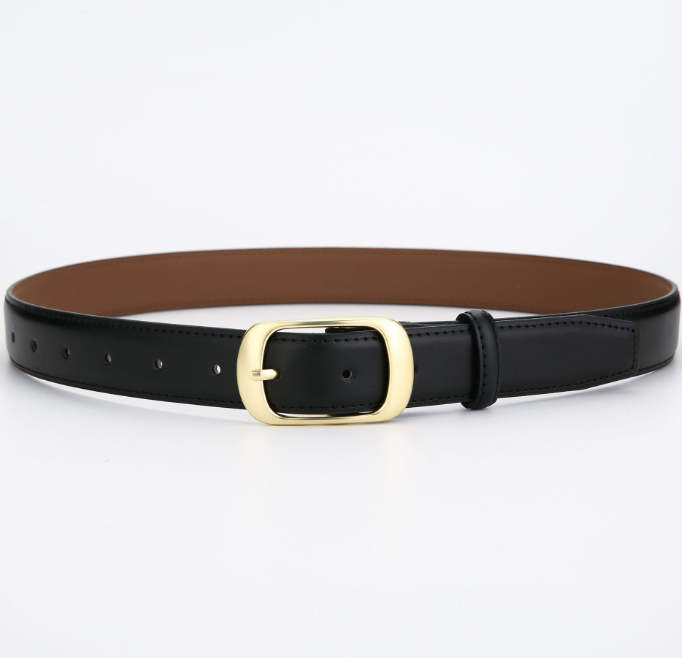 Wild fashion belt-rounded day buckle-camel color-1 piece