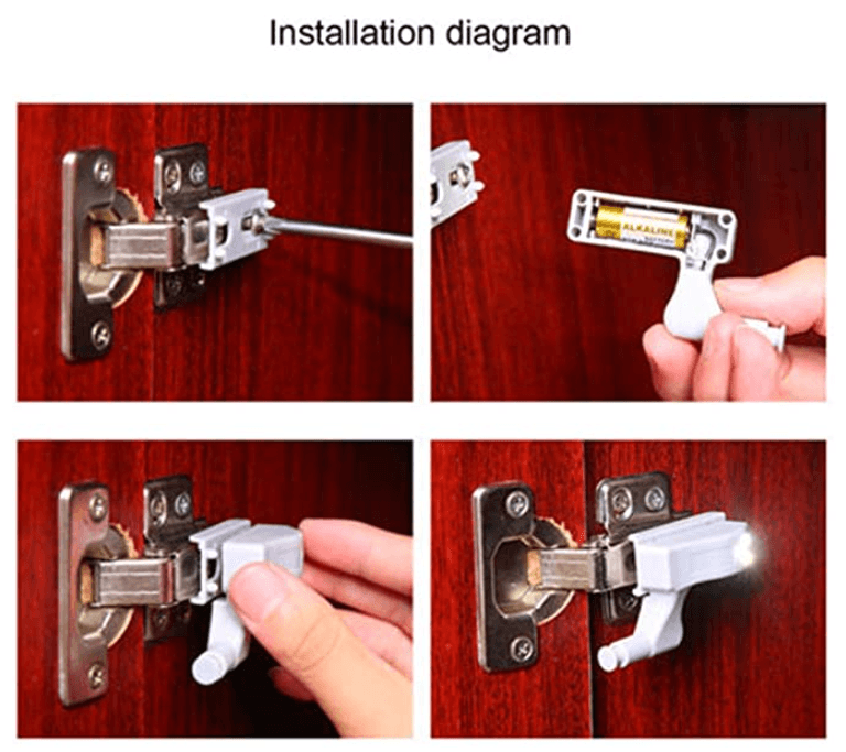 LED Inner Hinge lamp Under Cabinet Light Universal Wardrobe Light Sensor Led For Cupboard Closet Kitchen Bedroom Decor Lamp