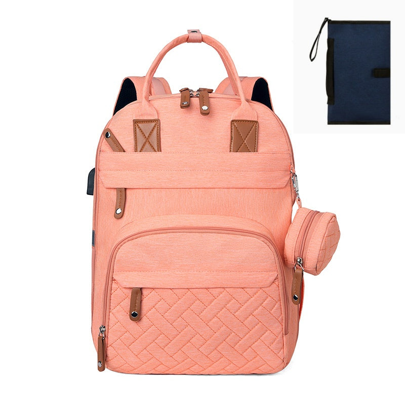 Multi-functional USB-charging Stroller Bag With Separate Dry And Wet Compartments