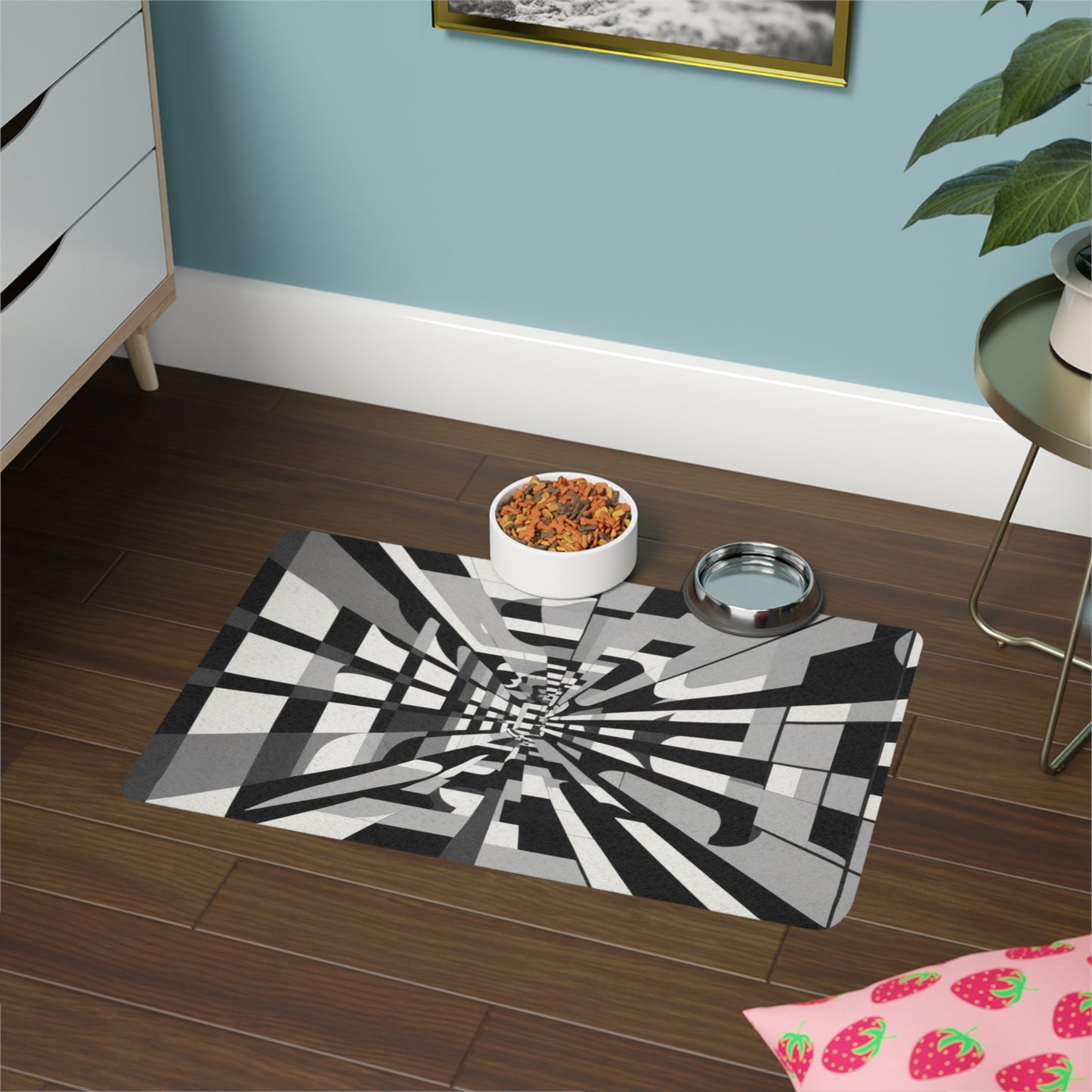 Tapis antidérapant pour animaux de compagnie – Tapis d'alimentation étanche pour chiens