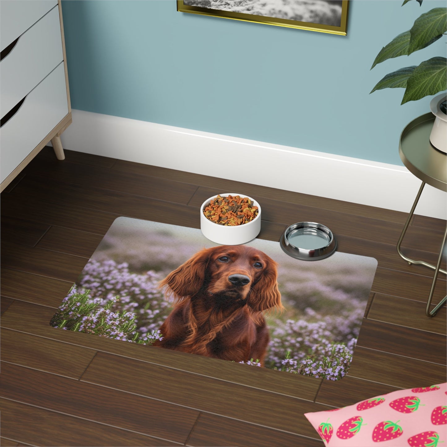 Tapis antidérapant pour animaux de compagnie – Tapis d'alimentation étanche pour chiens