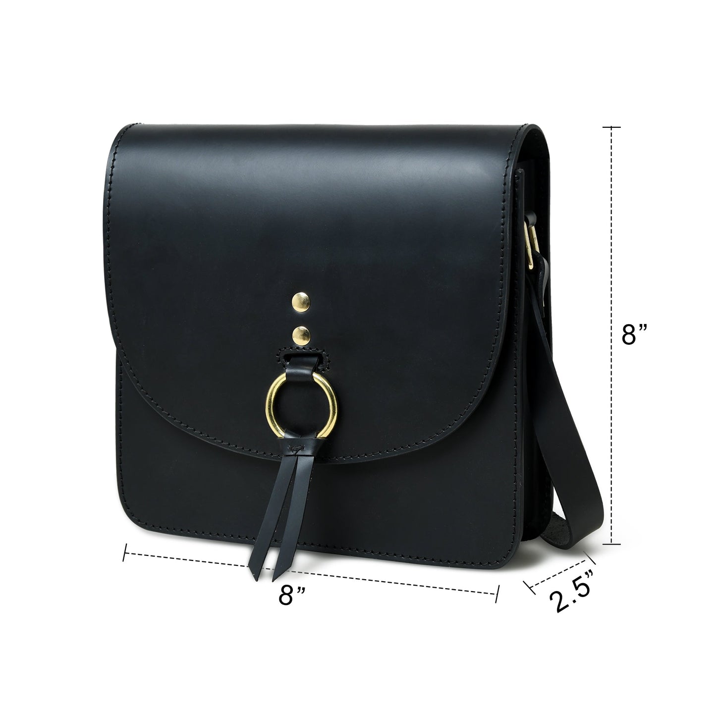 Elegante schwarze Umhängetasche