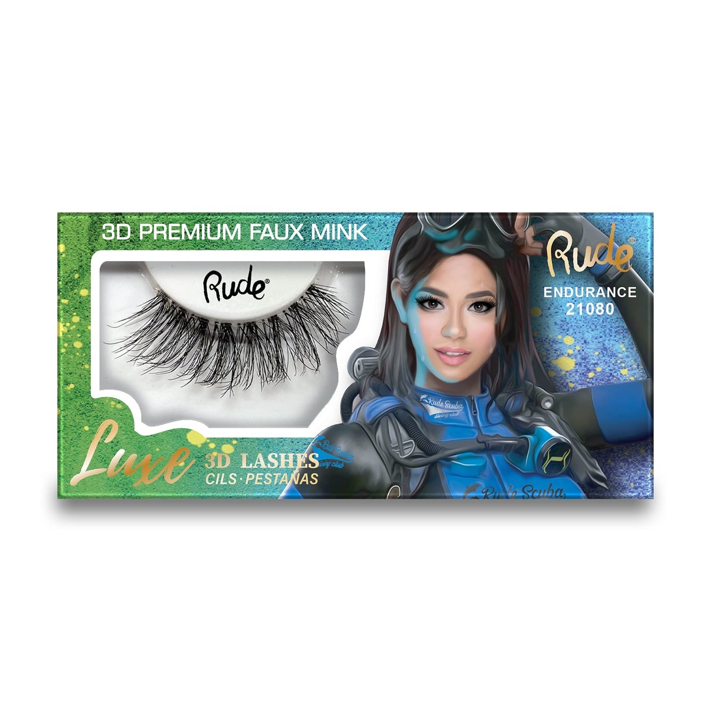 Faux Cils Vison Synthétiques Luxe 3D Qualité Supérieure RUDE