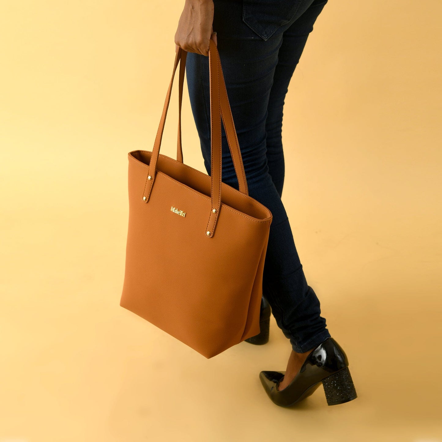 Era Vegane Ledertasche - Hellbraun
