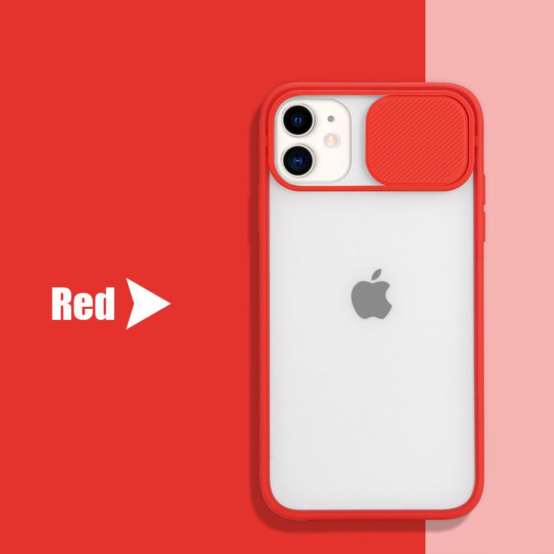 Frosted frame lens phone case