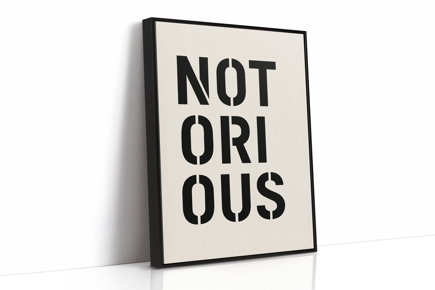 Notorious Bold Stencil Typografie-Druck