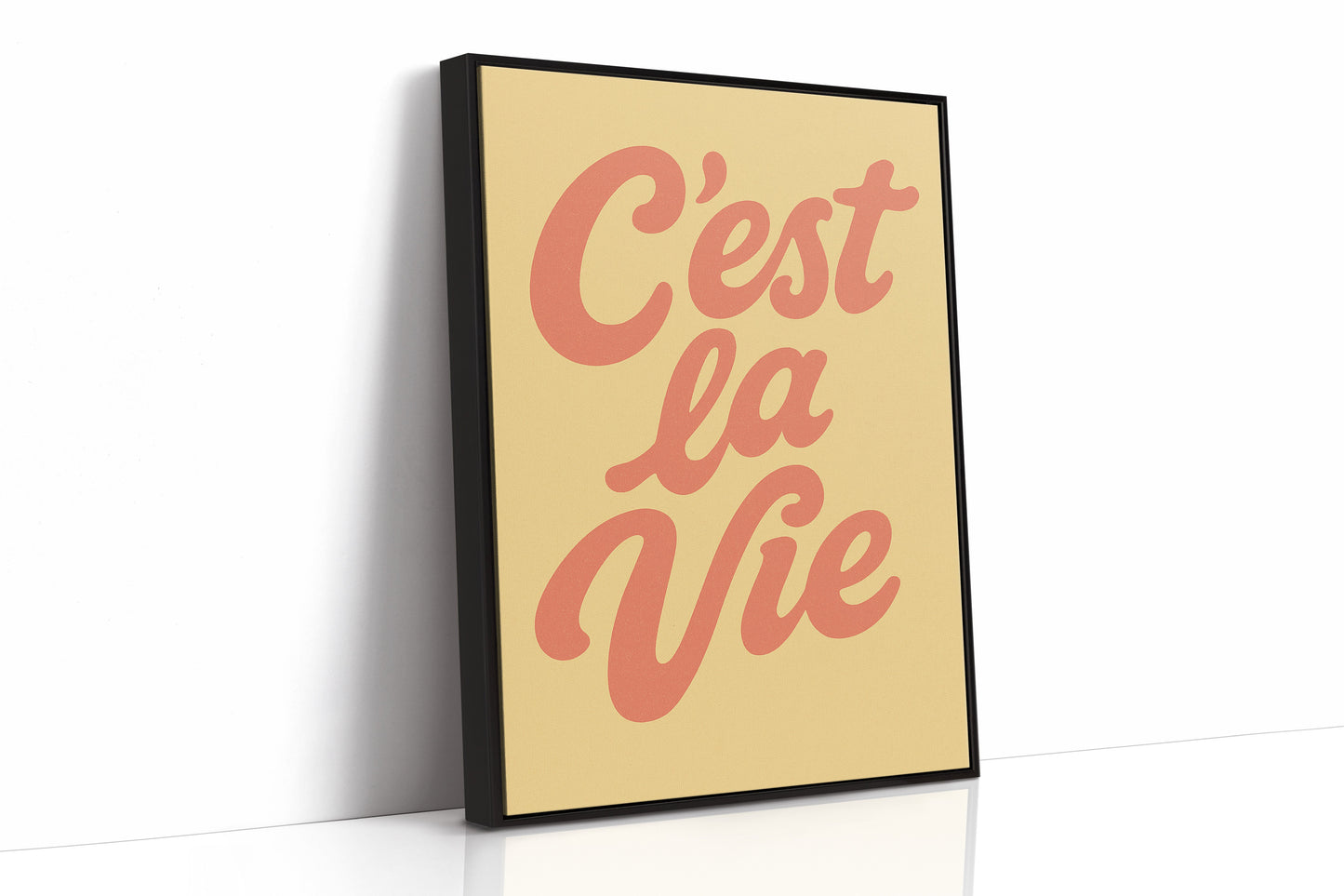 C’est La Vie Décor Mural Rétro