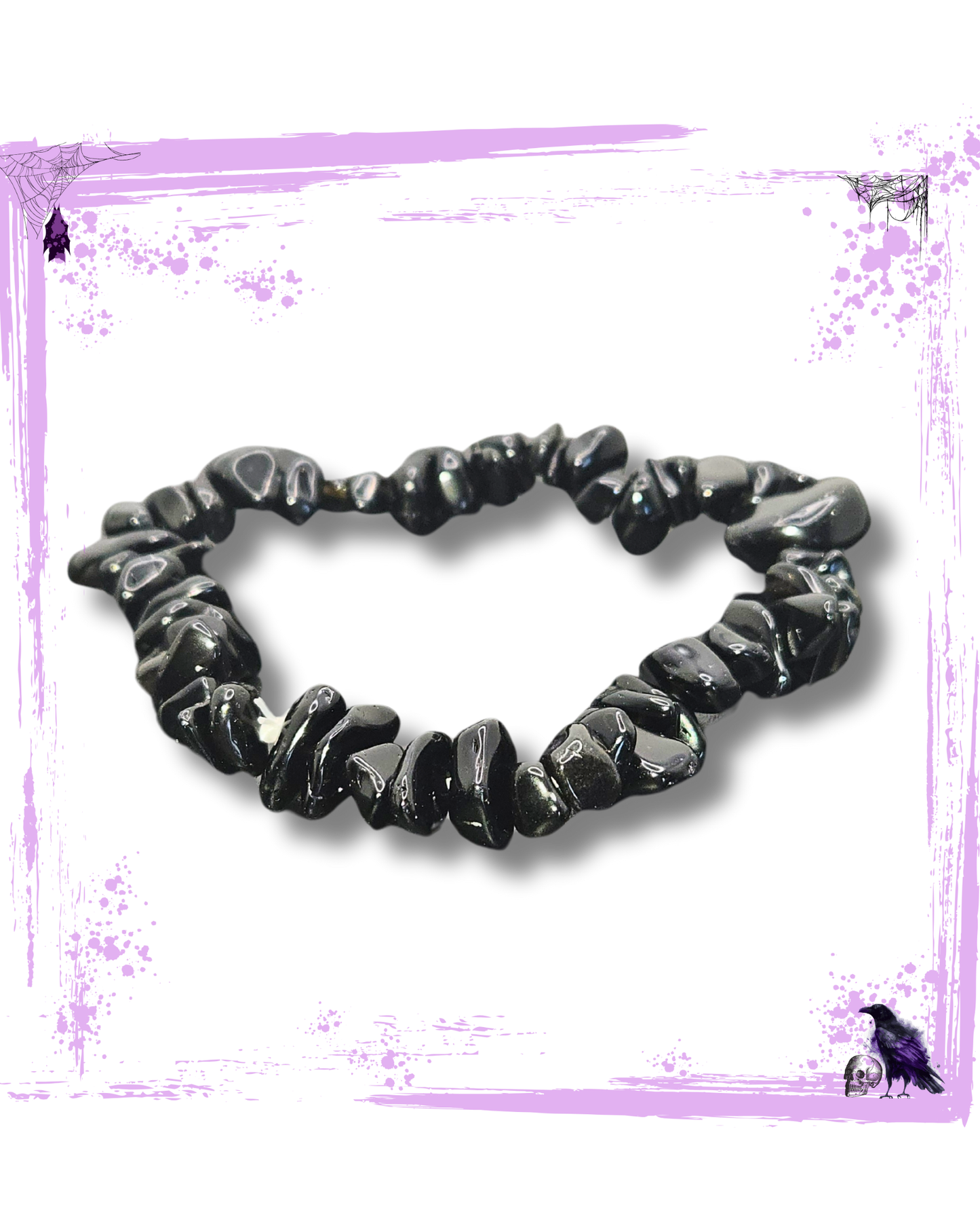 Bracelet en Obsidienne