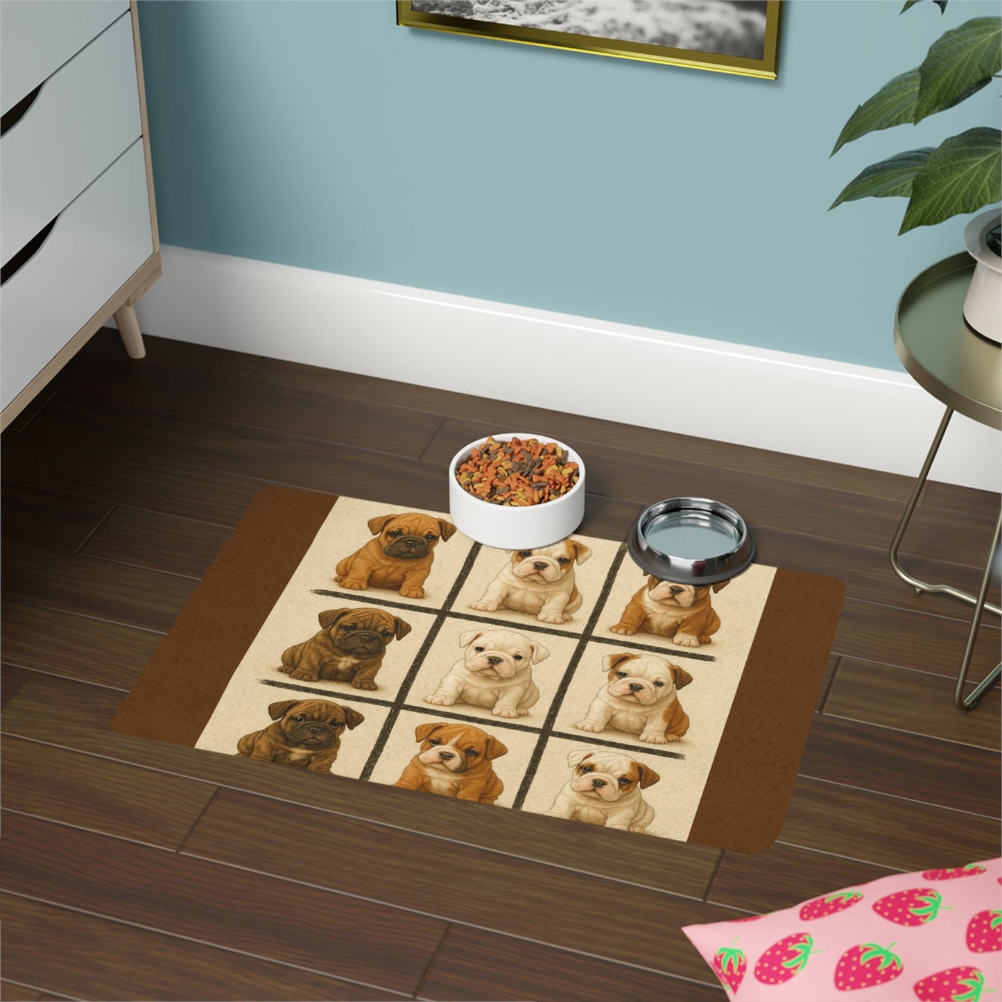 Tapis antidérapant pour animaux de compagnie – Tapis d'alimentation étanche pour chiens
