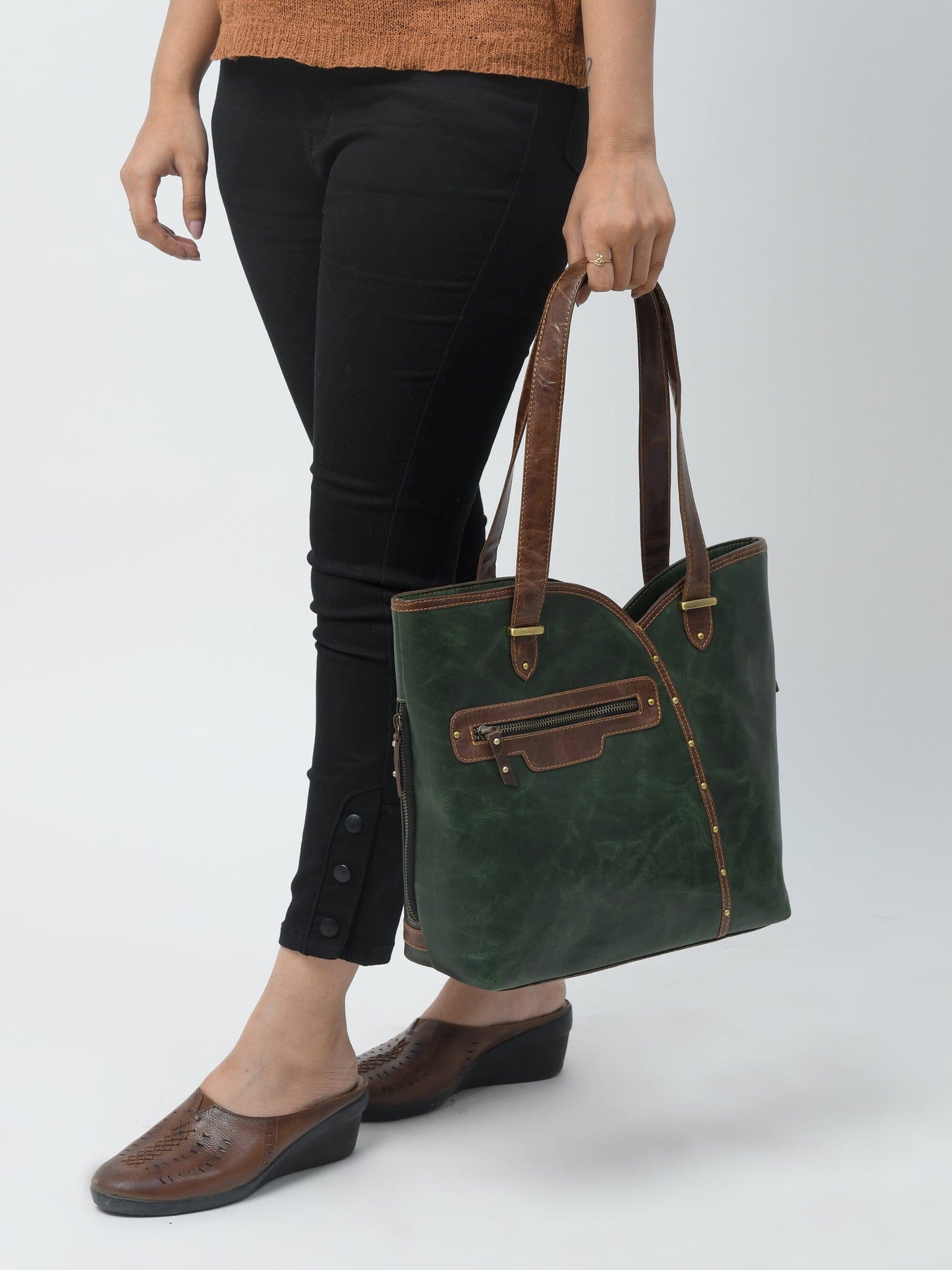 Die Riley Handtasche- Grün