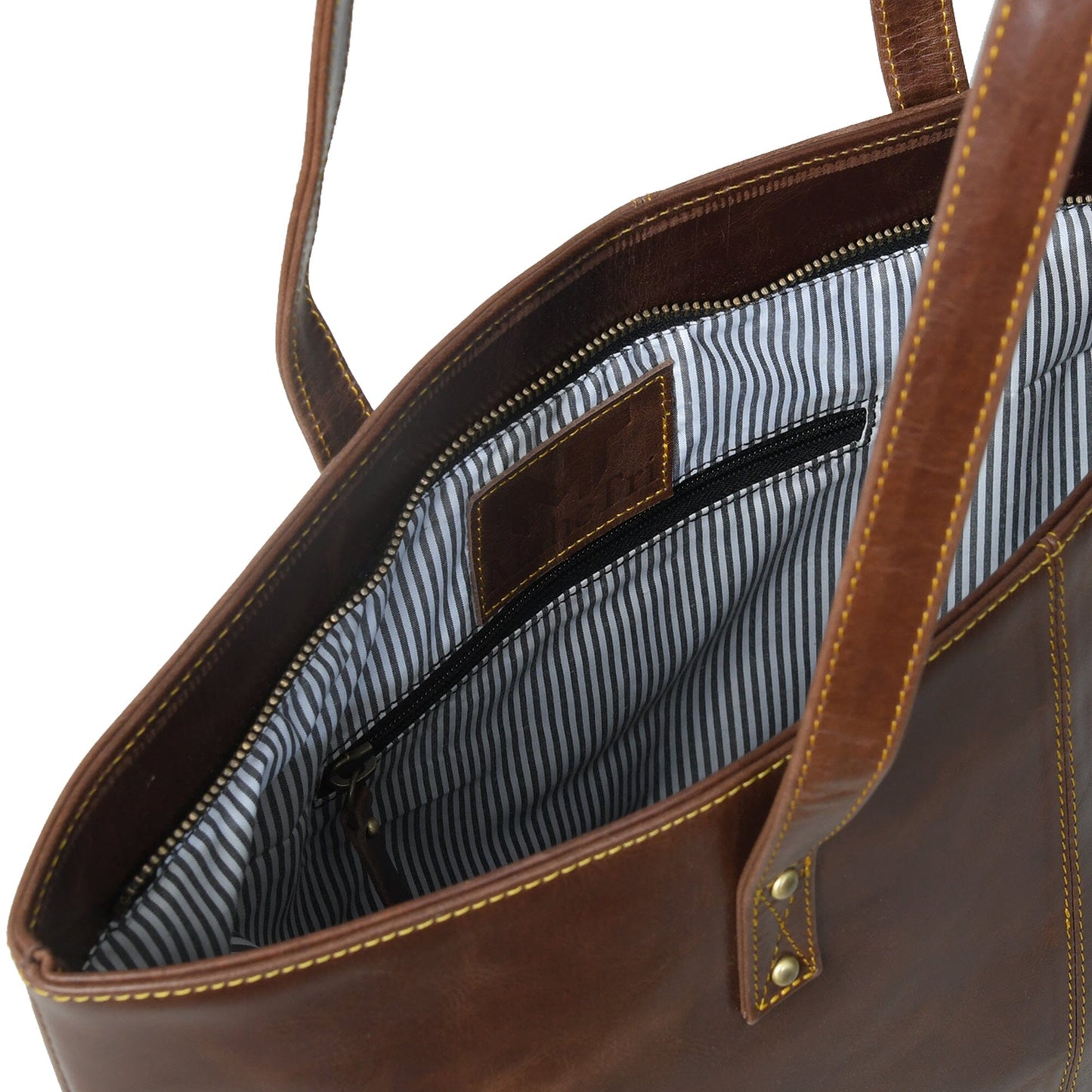 Le sac fourre-tout Kim – Marron foncé
