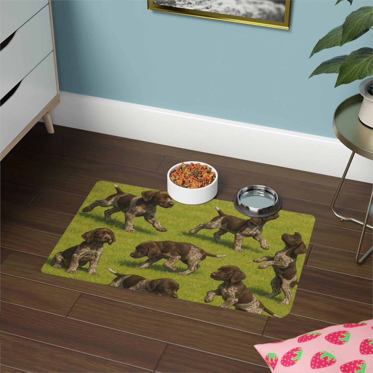 Tapis antidérapant pour animaux de compagnie – Tapis d'alimentation étanche pour chiens