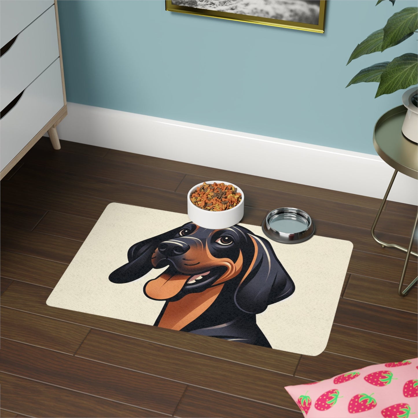 Tapis antidérapant pour animaux de compagnie – Tapis d'alimentation étanche pour chiens