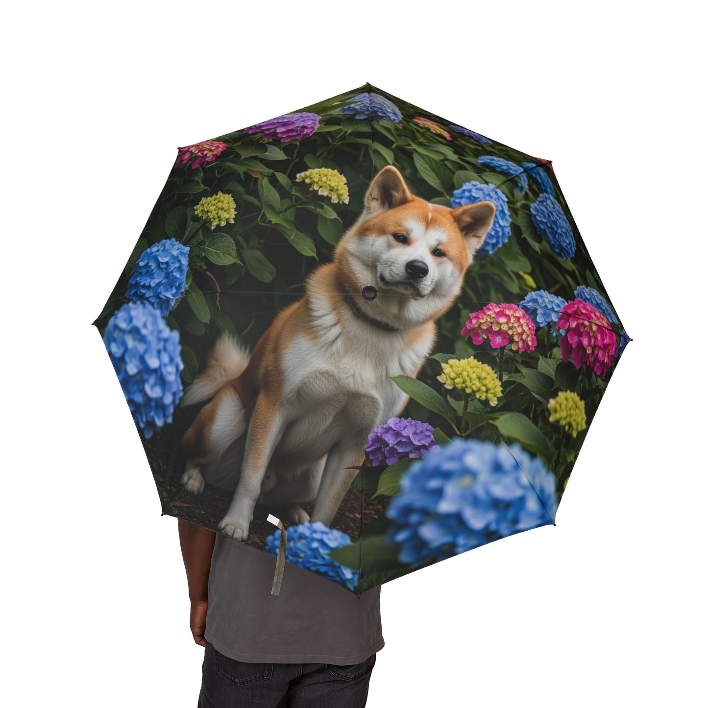 48" Semi-Automatic Umbrella – Windproof Large Travel Rain Umbrella