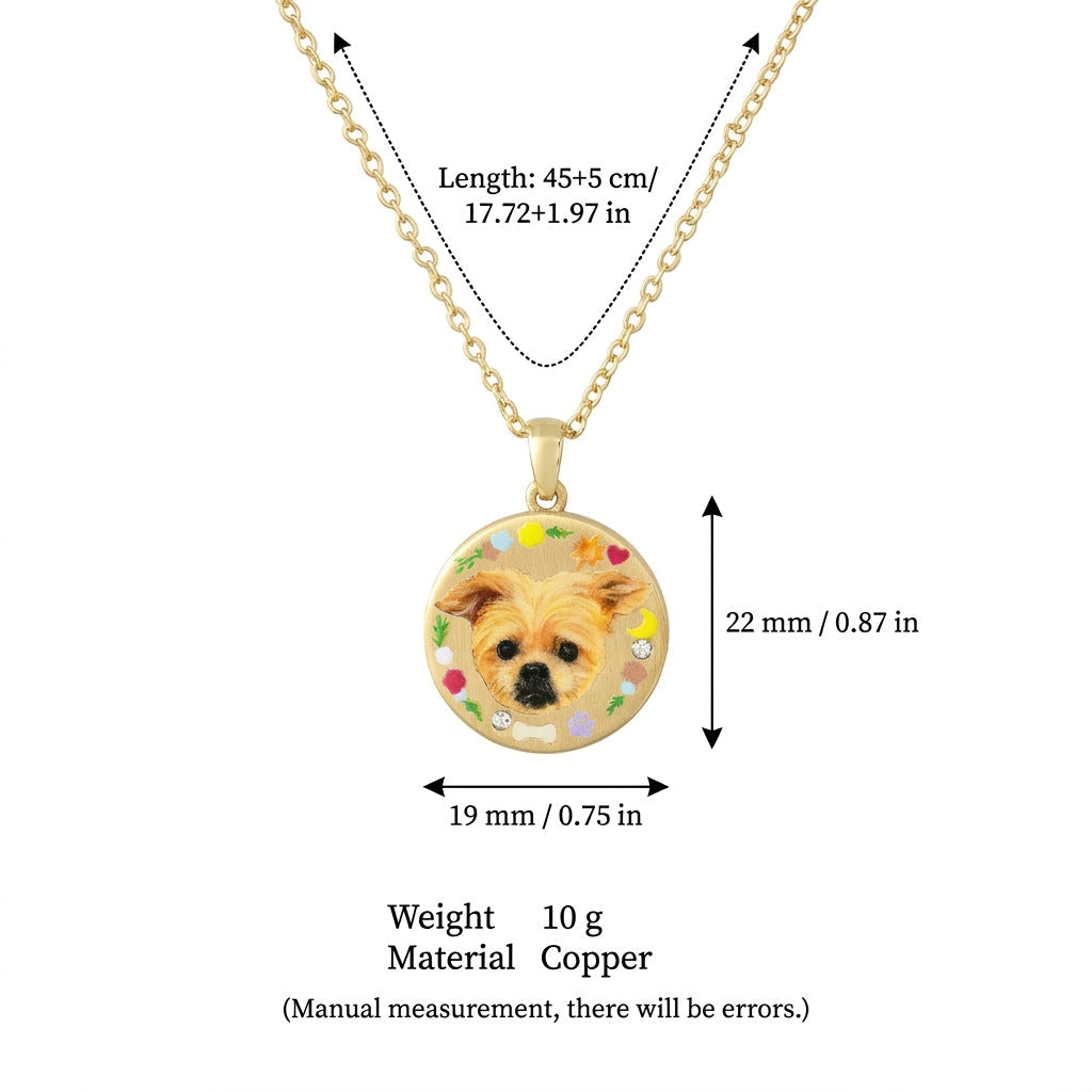 Open-and-Close Album Pendant Moon And Star Necklace