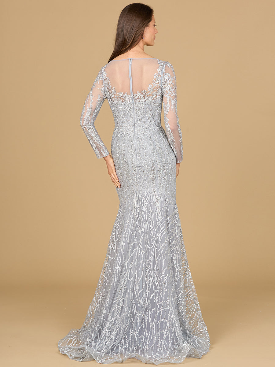 Robes sirène en dentelle à manches longues