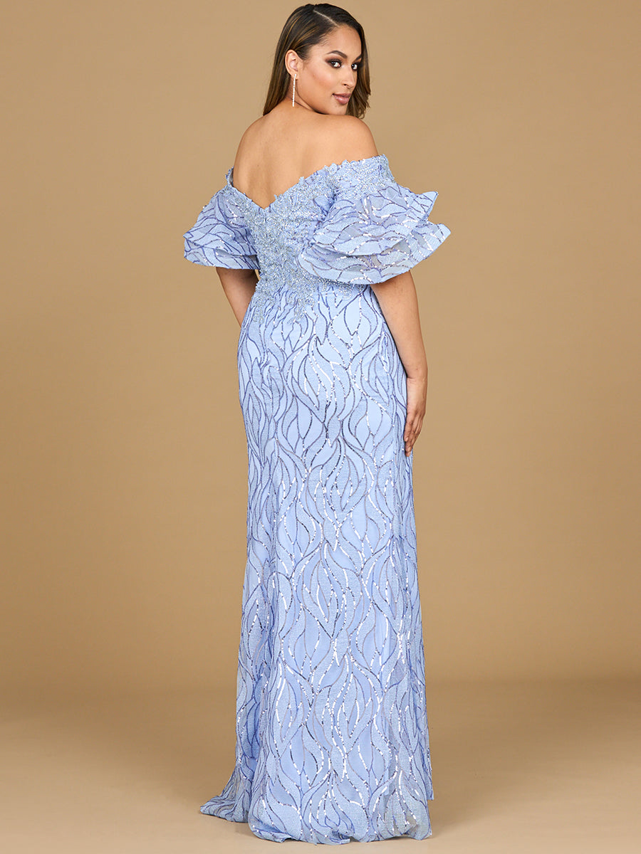 Robe sirène ornée de perles à épaules dénudées Lara New York | Modèle 29190