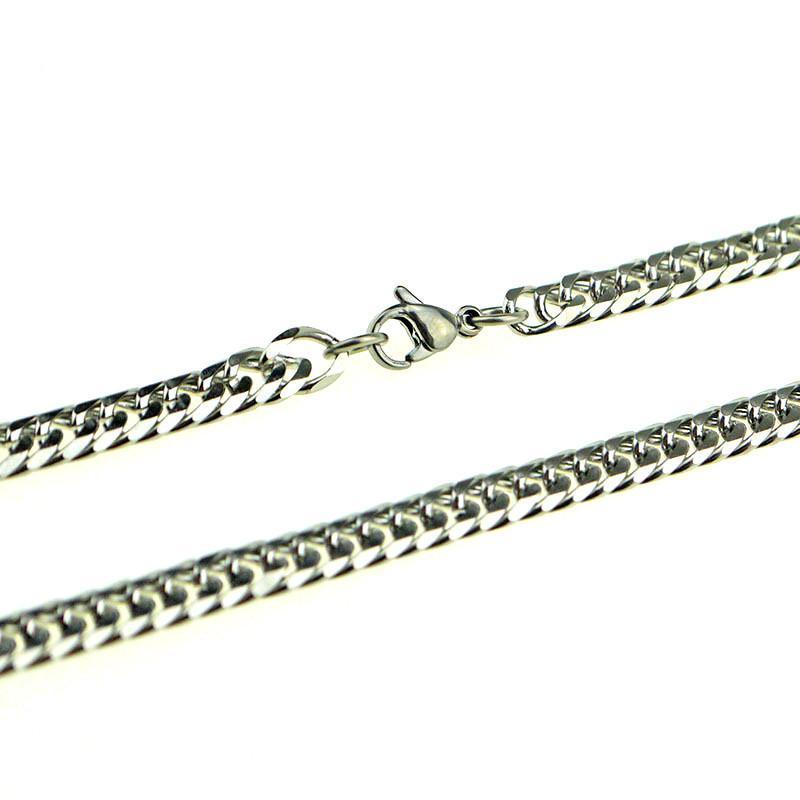 Luxury Miami Stainless Steel Chain Bracelets For Men Flat Curb Bracelet Hip Hop Rock Sports Jewelry Style