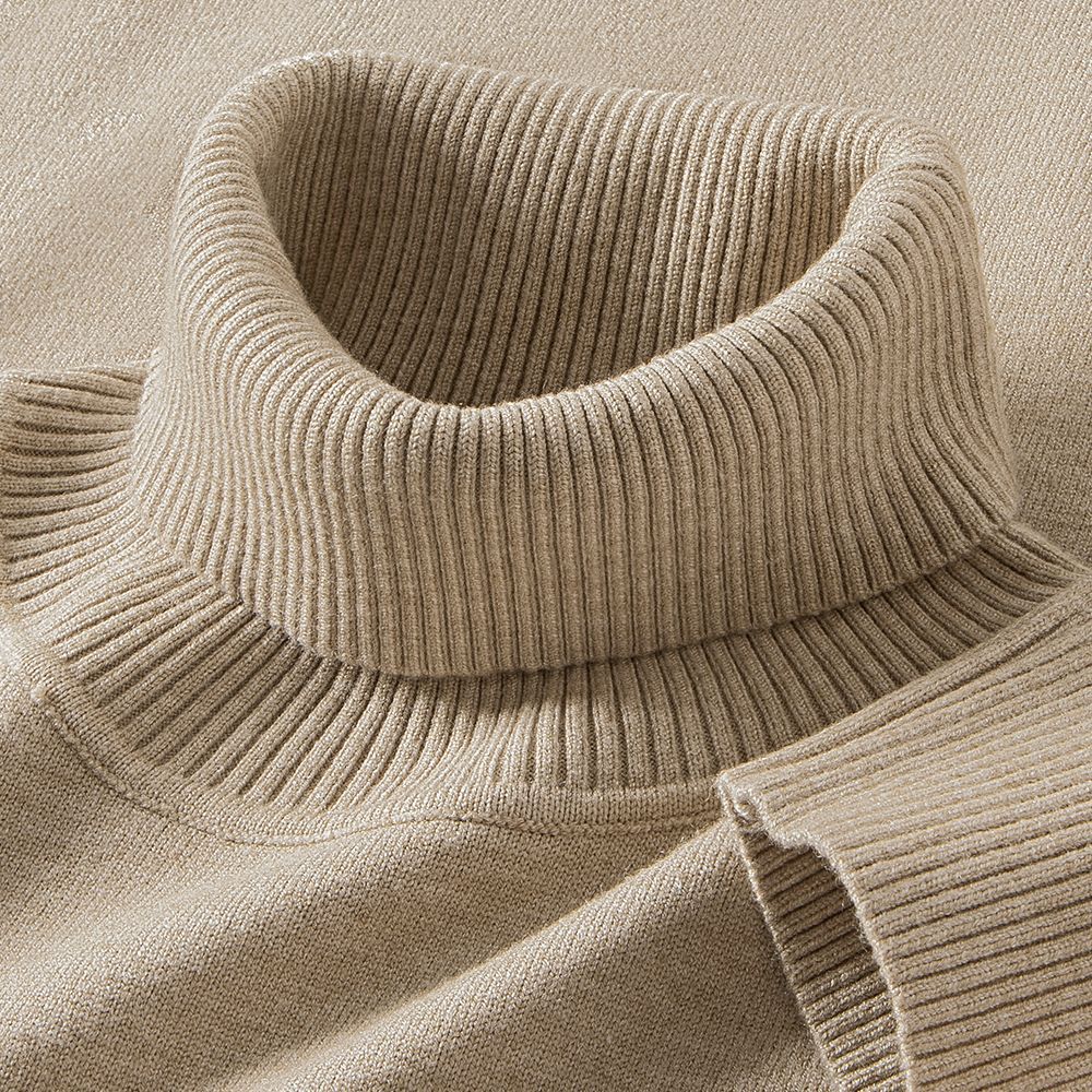 Mens Thermal Turtleneck Sweater For Layering Under Knitwear