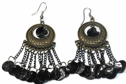 Boho Gypsy Perlmutt Ohrringe 3 Zoll
