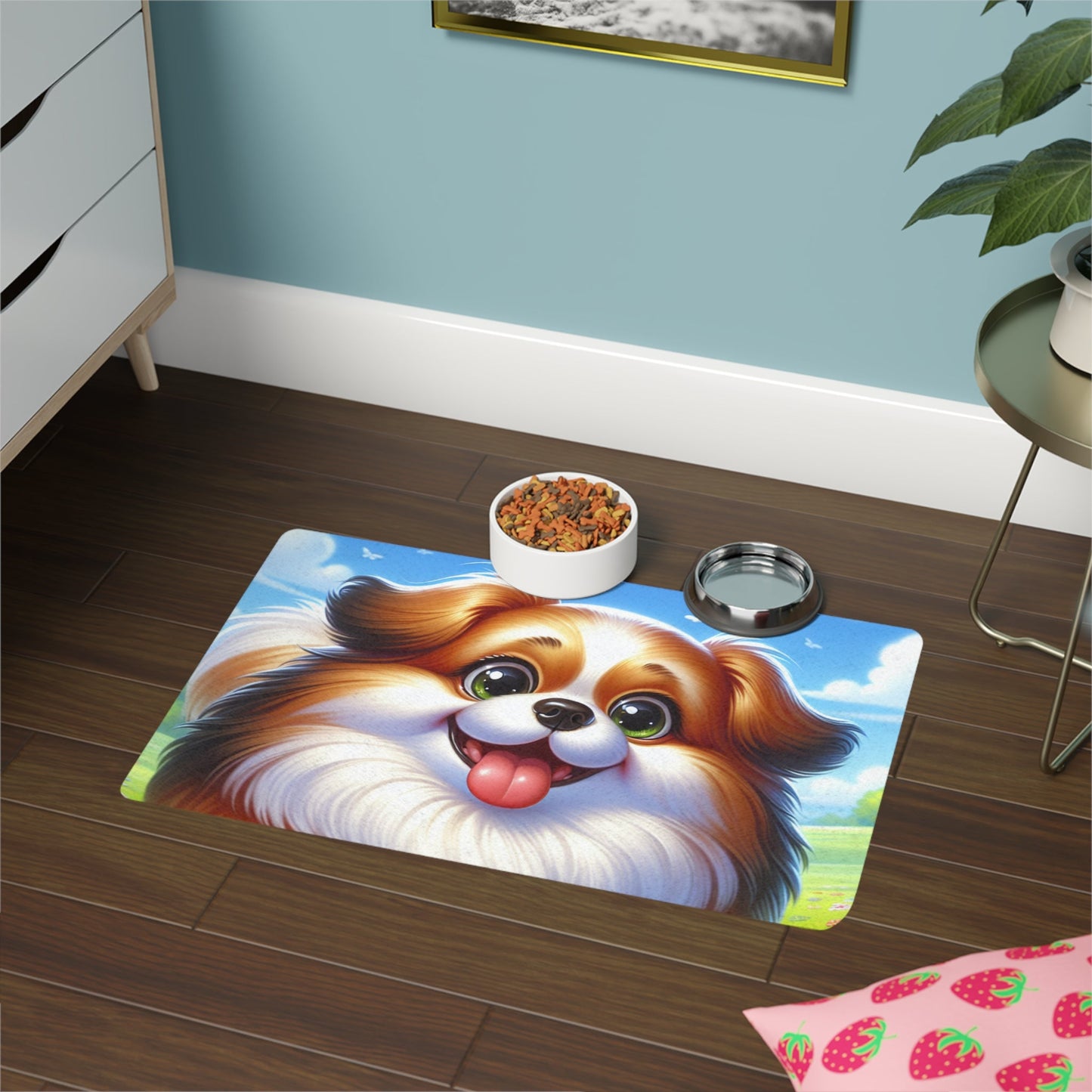 Tapis antidérapant pour animaux de compagnie – Tapis d'alimentation étanche pour chiens